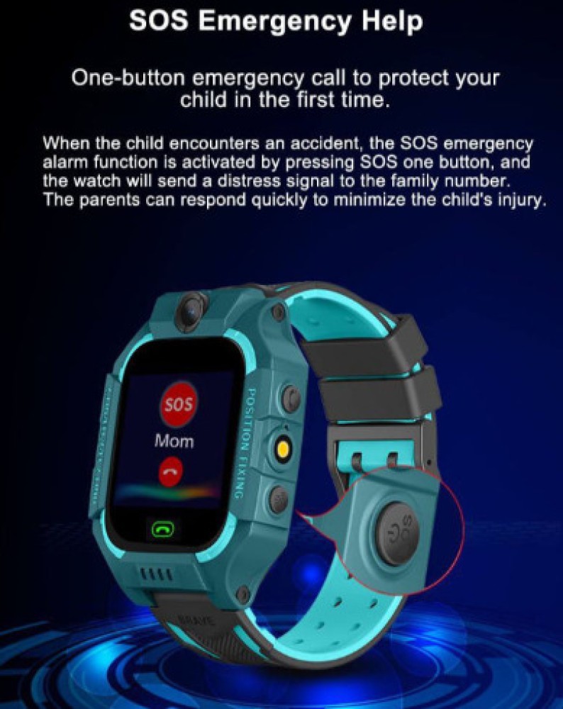 V2A Play-On Smart Watch For Kids With 8 Games, 10 Alarms, 6 Sports Modes,  100+ Watch Faces, Child Lock Smart Watch For Girls & Boys IP68 Waterproof 