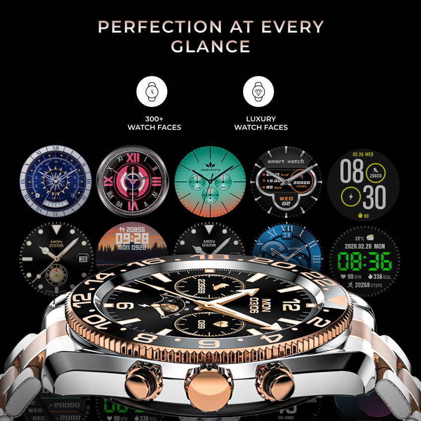 Luxury watch faces top
