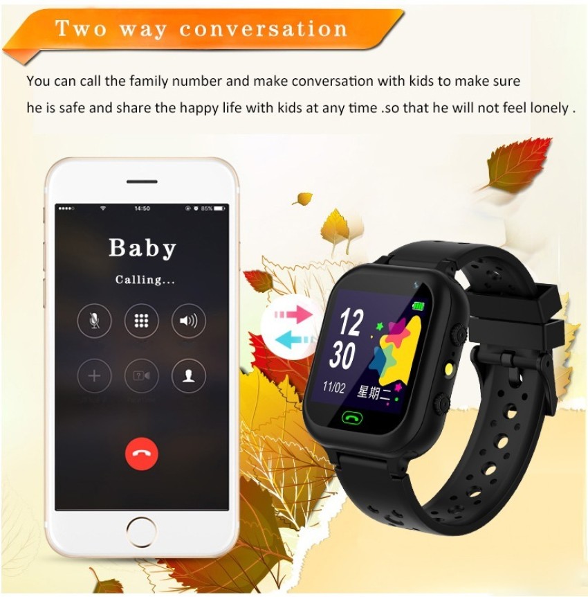 maptronicz GPS Kids Tracker Smart Watch with Calling fuction,Accurate Live  Location Tracking, HD Camera, Alarm, Long Battery Life, Waterproof Kid