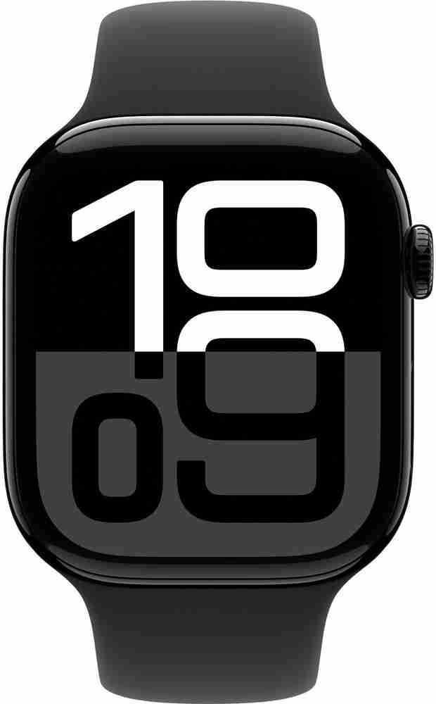 Apple Watch Series 10 GPS 46mm Jet Black Aluminium with Sport Band 