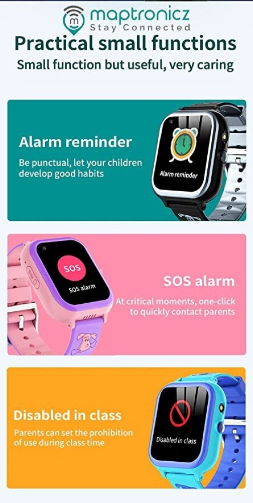 maptronicz Camera and Video Calling Features Kids GPS Tracker Smart Watch  Smartwatch Price in India - Buy maptronicz Camera and Video Calling  Features Kids GPS Tracker Smart Watch Smartwatch online at
