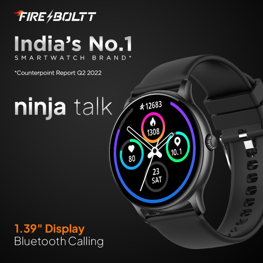 Pink Fire Bolt Ninja Fit Pro Smartwatch Bluetooth Calling