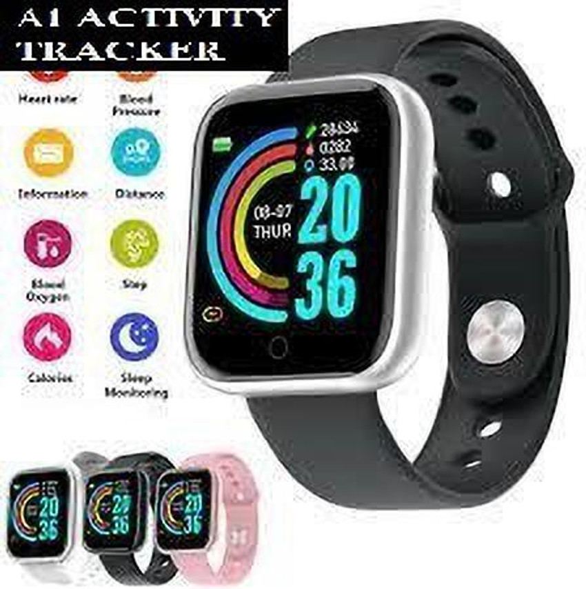 Yuvkarn S958 A1 MAX MULTI SPORTS SLEEP TRACKER SMART WATCH BLACK