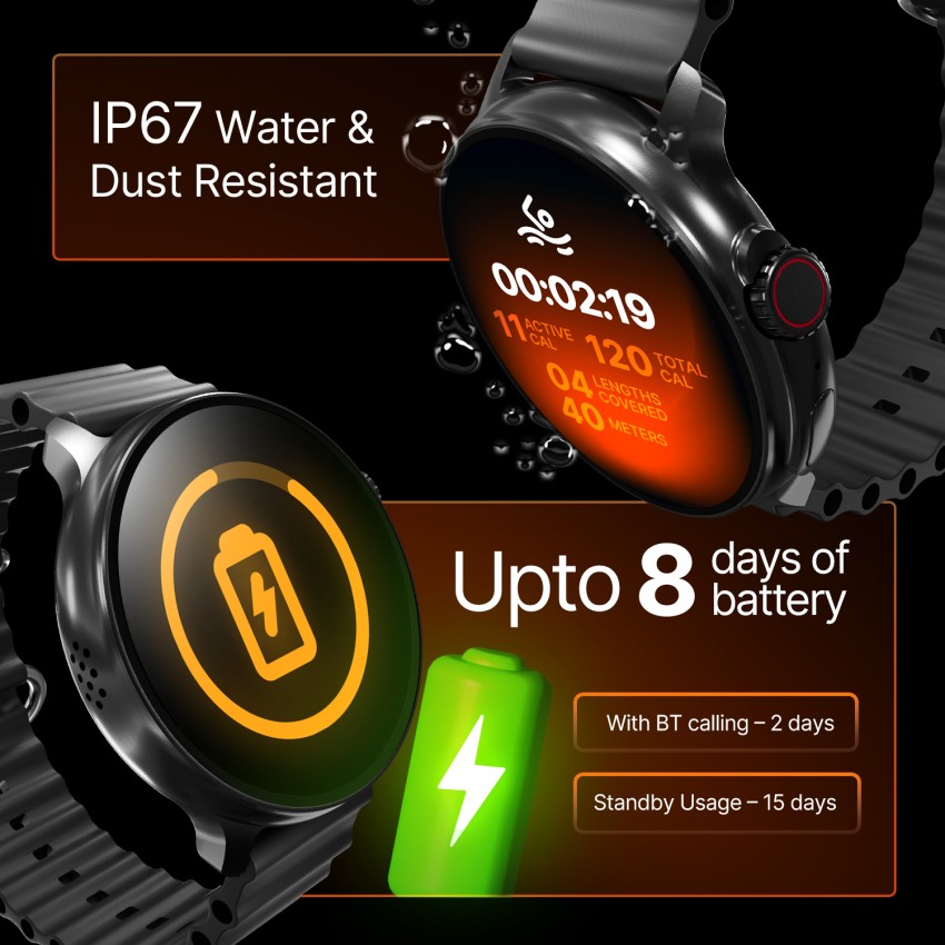 CrossBeats Aura Always On, Advanced AI ENC Bluetooth Calling, in-Built  Games, Fast Charge Smartwatch Price in India - Buy CrossBeats Aura Always On,  Advanced AI ENC Bluetooth Calling, in-Built Games, Fast Charge