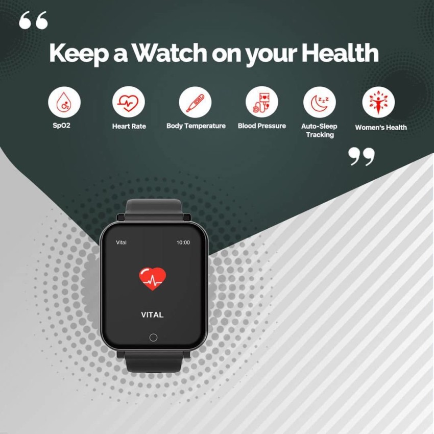 GOQii Smart VItal 2.0 HD display 5 lakhs Health & 1 lakh Life