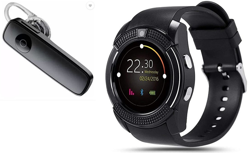 V8 smartwatch sim card discount