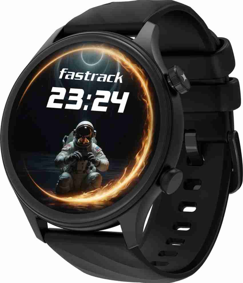 Fastrack Optimus 2 Pro 36.3mm AMOLED Display AOD Metal Case Working Crown BT Calling SOS Smartwatch Price in India Buy Fastrack Optimus 2 Pro 36.3mm AMOLED Display AOD Metal Case Working Crown BT Call...