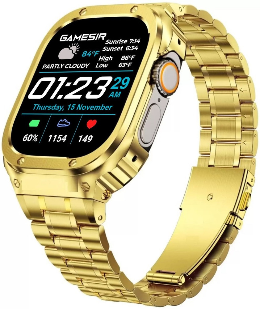 GameSir S9 Ultra gold Touch Watch with 25 New Features Health Music Games Android Smartwatch Price in India Buy GameSir S9 Ultra gold Touch Watch with 25 New Features Health Music Games Android