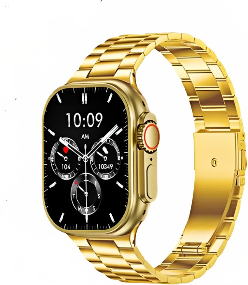 PunnkFunnk S9 Ulra Gold New 24K Gold watch Ultra with game, Ocean And Metal  Strap Smartwatch Price in India - Buy PunnkFunnk S9 Ulra Gold New 24K Gold  watch Ultra with game,