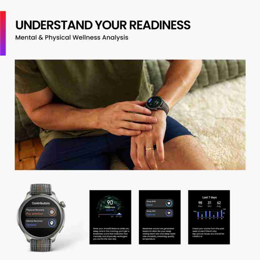 AMAZFIT Balance with 1.5 AMOLED Display AI Fitness Coach Bluetooth Calling Smartwatch