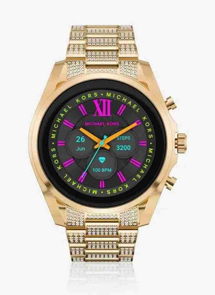 Mk smartwatch gold with diamonds hotsell