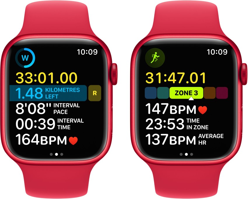 Apple Watch Series 8, 45mm GPS ECG app, Temperature sensor, IPX6 
