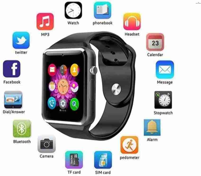 Shop New A1 Smart Watch Phone Support Voice Calling Memory Card Bluetooth Camera SIM Smartwatch Price in India Buy Shop New A1 Smart Watch Phone Support Voice Calling Memory Card Bluetooth Camera SIM ...
