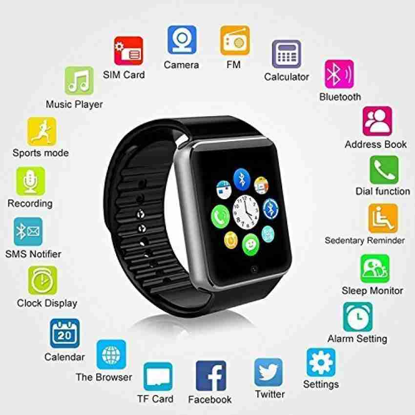 LionBolt Bluetooth Touch Screen Smart Watch With Camera Sim