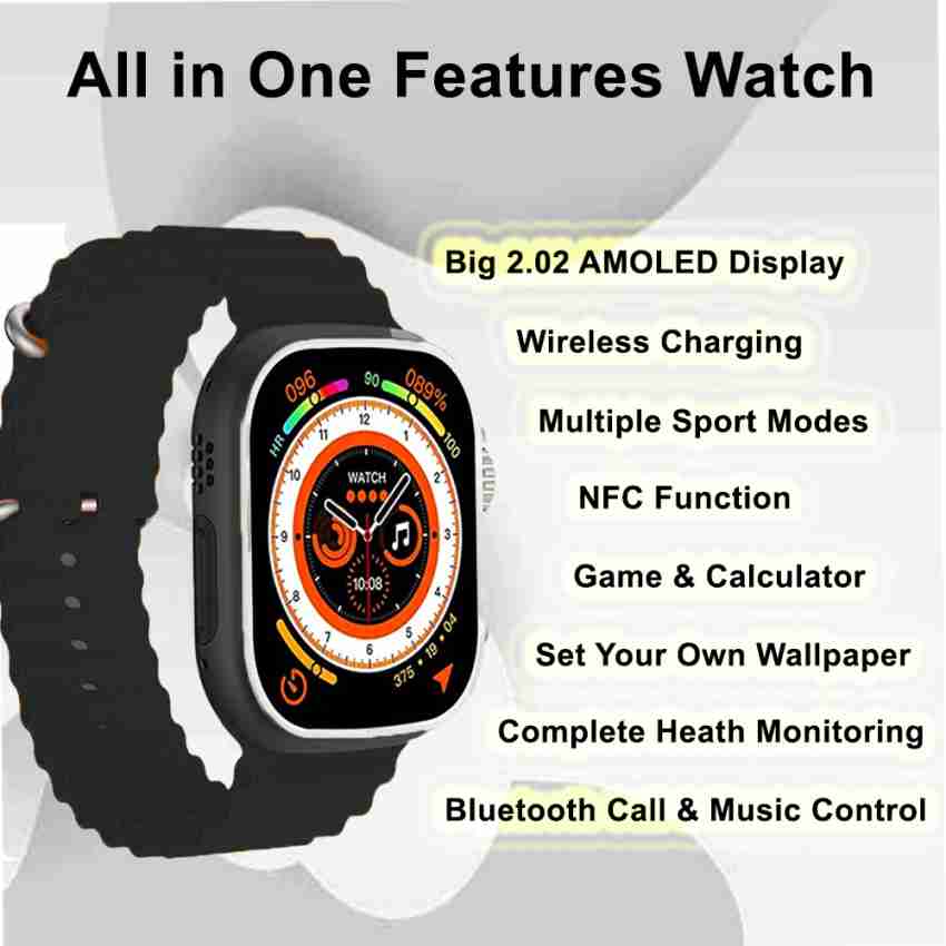 Fashion story Watch Ultra Full Touch 2.02 HD AMOLED, BT Calling, Game,  Self Wallpaper, SPO2 Smartwatch Price in India - Buy Fashion story Watch  Ultra Full Touch 2.02 HD AMOLED, BT Calling