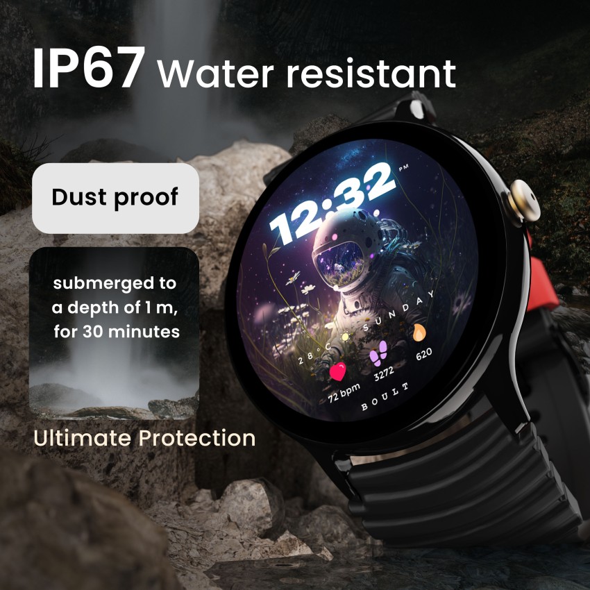 Boult Striker 1.39 HD BT Calling Zinc Alloy Frame 150 Watch Faces SpO2 Tracking Smartwatch Price in India Buy Boult Striker 1.39 HD BT Calling Zinc Alloy Frame 150 Watch Faces