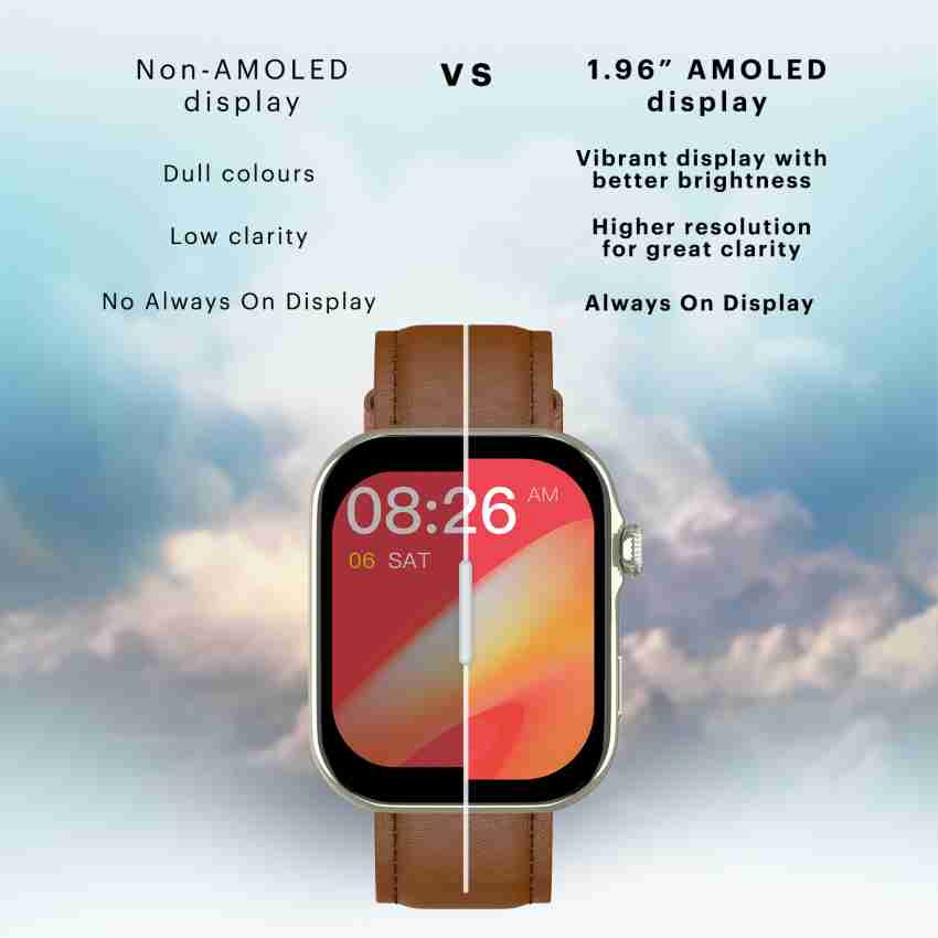 Smartwatch with amoled discount display