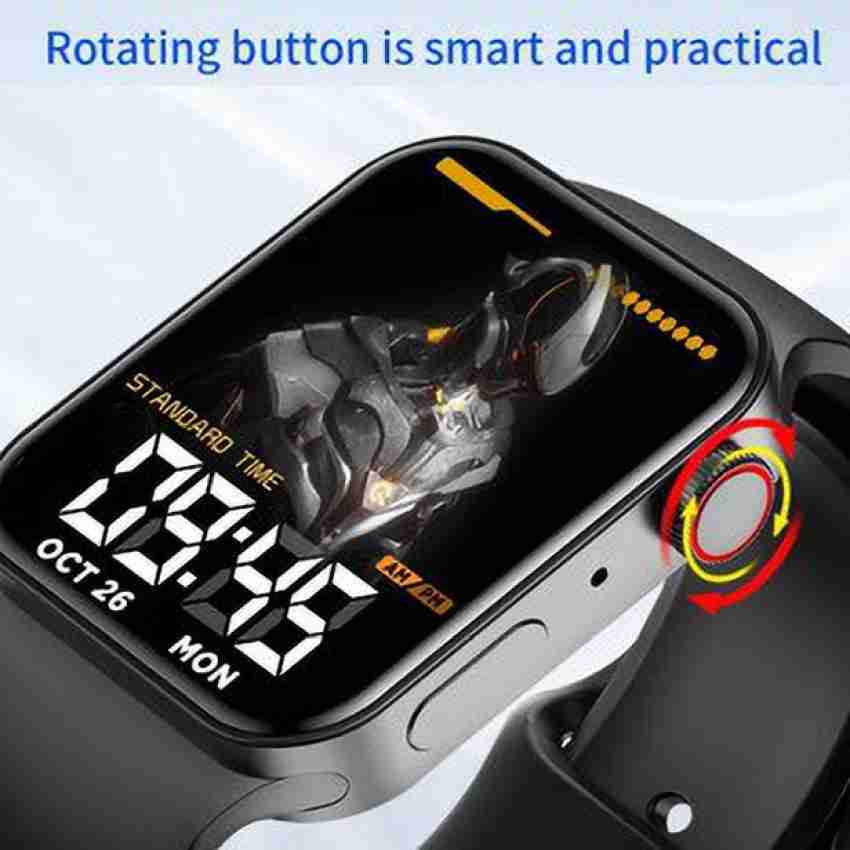 Belear T21 Black Bluetooth Smart Watch with 1.81Inch HD Display