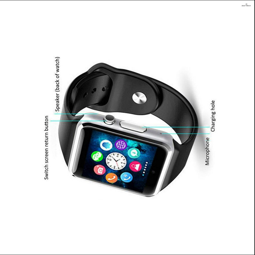 Shop New A1 Smart Watch Support Voice Calling Bluetooth SIM