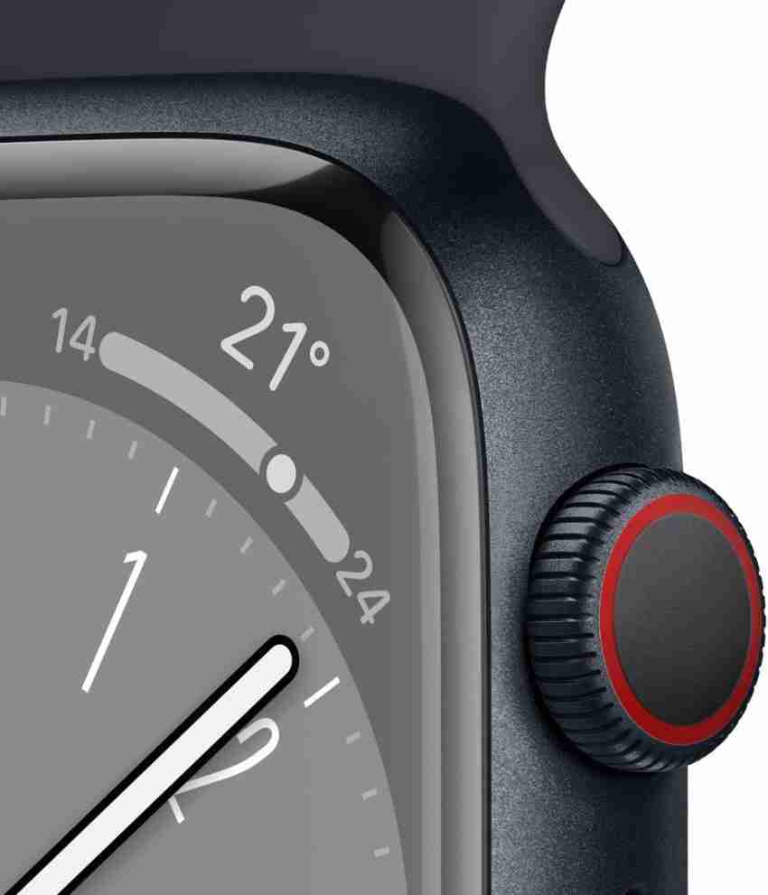 Apple Watch Series 8, 45mm GPS + Cellular ECG app, Temperature 