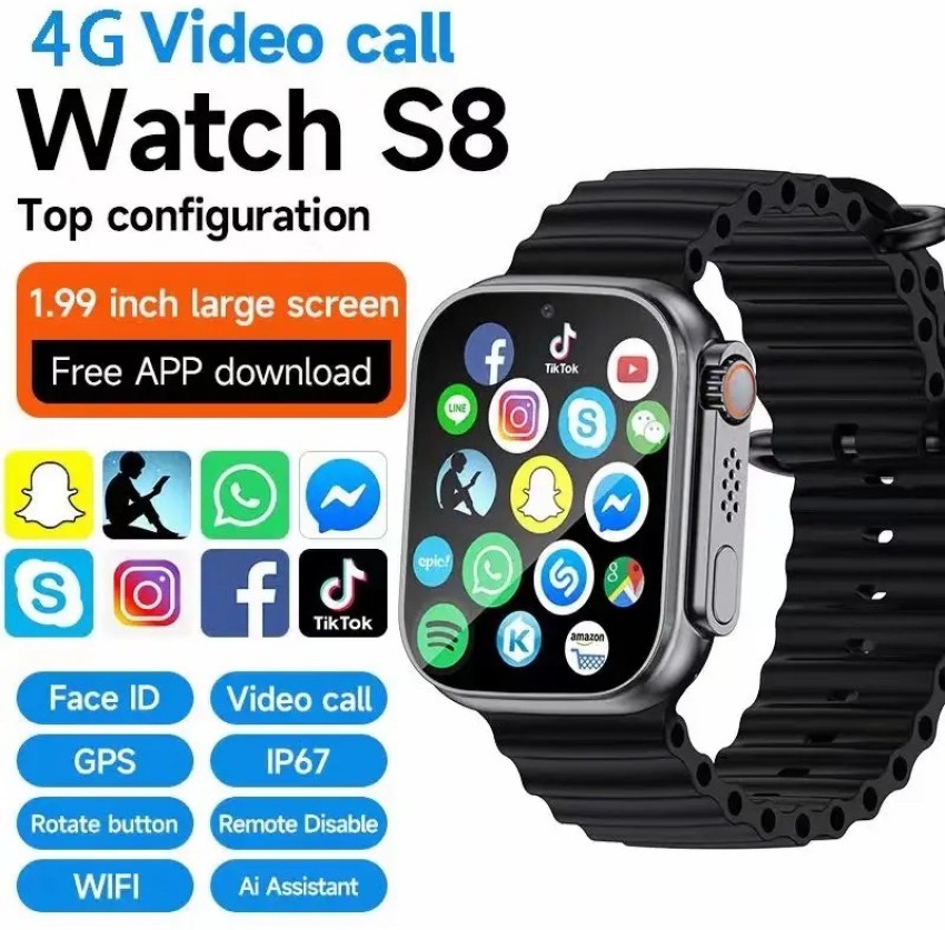 maavi S8 Ultra 4G Sim Card Smartwatch Smartwatch Price in India - Buy maavi S8  Ultra 4G Sim Card Smartwatch Smartwatch online at