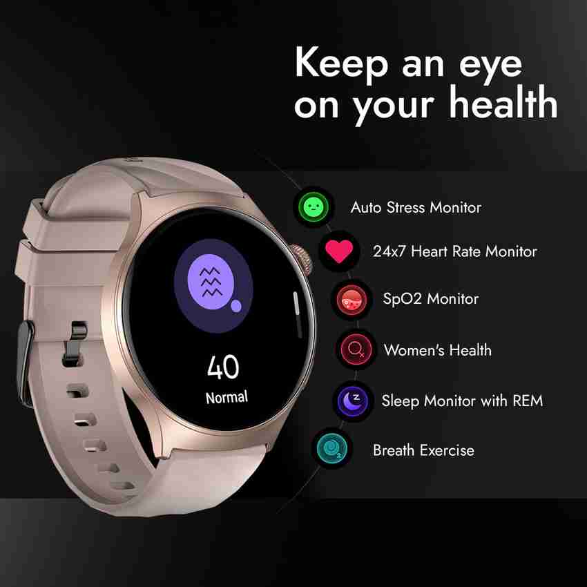 Fastrack Optimus Pro with 1.43 AMOLED Display AOD 466x466 Functional Crown BT Calling Smartwatch