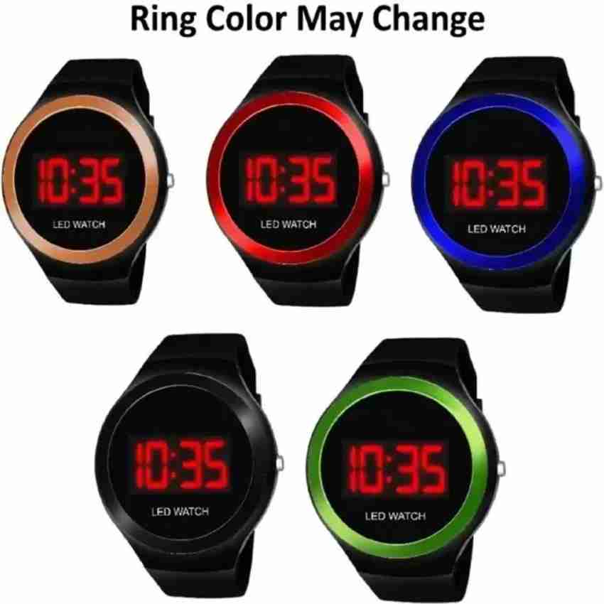 Digital hotsell round watch