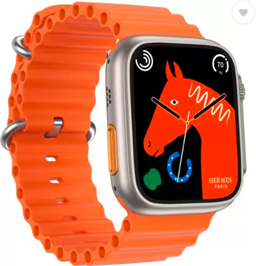 OSNA Ultra Series 8 Wireless smartwatch Bluetooth Calling watch Orange Strap Smartwatch Price in India Buy OSNA Ultra Series 8 Wireless smartwatch Bluetooth Calling watch Orange Strap Smartwatch onlin...