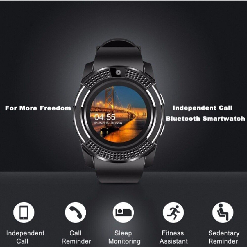 Smart watch v8 iphone sales