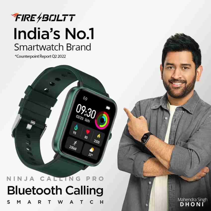 Fire-Boltt Ninja Calling Pro 1.69 inch Bluetooth Calling Smartwatch with AI  Voice Assistant Smartwatch Price in India - Buy Fire-Boltt Ninja Calling Pro  1.69 inch Bluetooth Calling Smartwatch with AI Voice Assistant