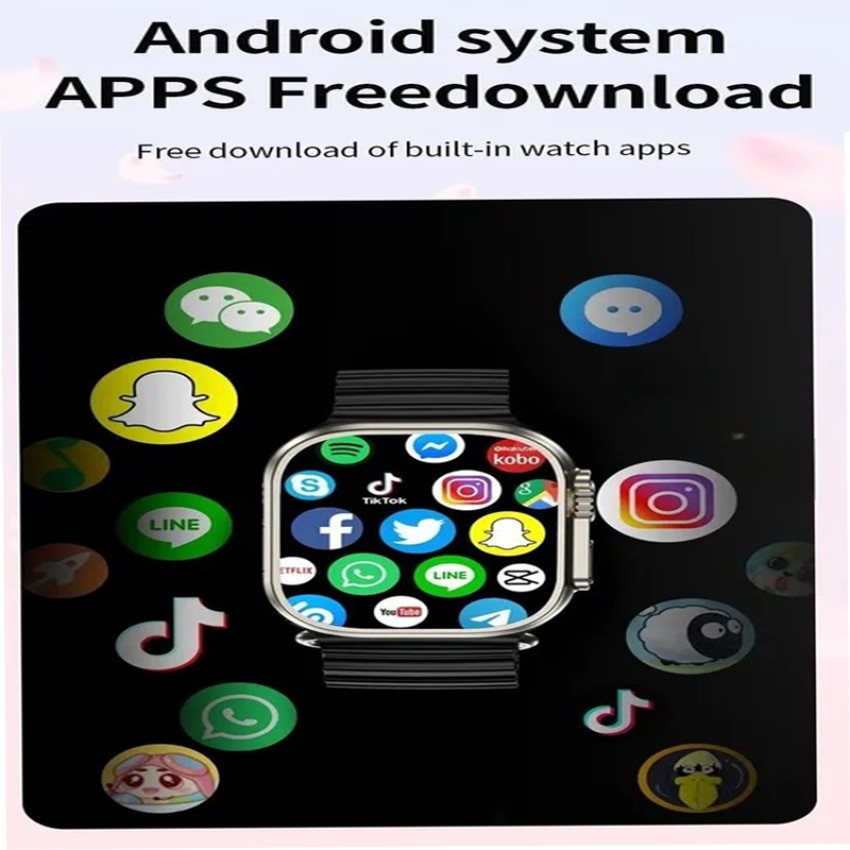 snowbudy Ultra S8 smart watch 4G Sim with cheap price health monitoring  wrist watch B Smartwatch Price in India - Buy snowbudy Ultra S8 smart watch  4G Sim with cheap price health