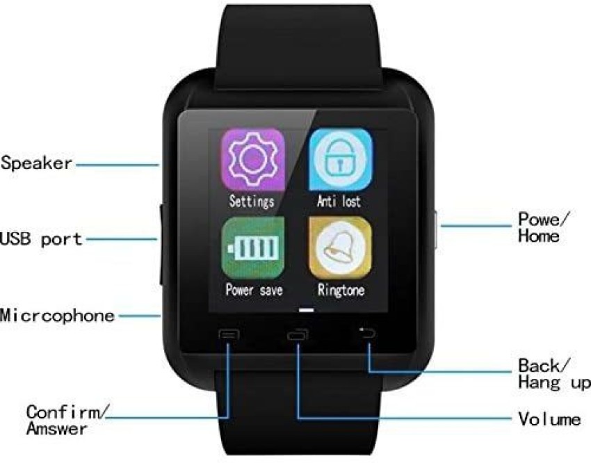 Ibs u8 top bluetooth smart watch