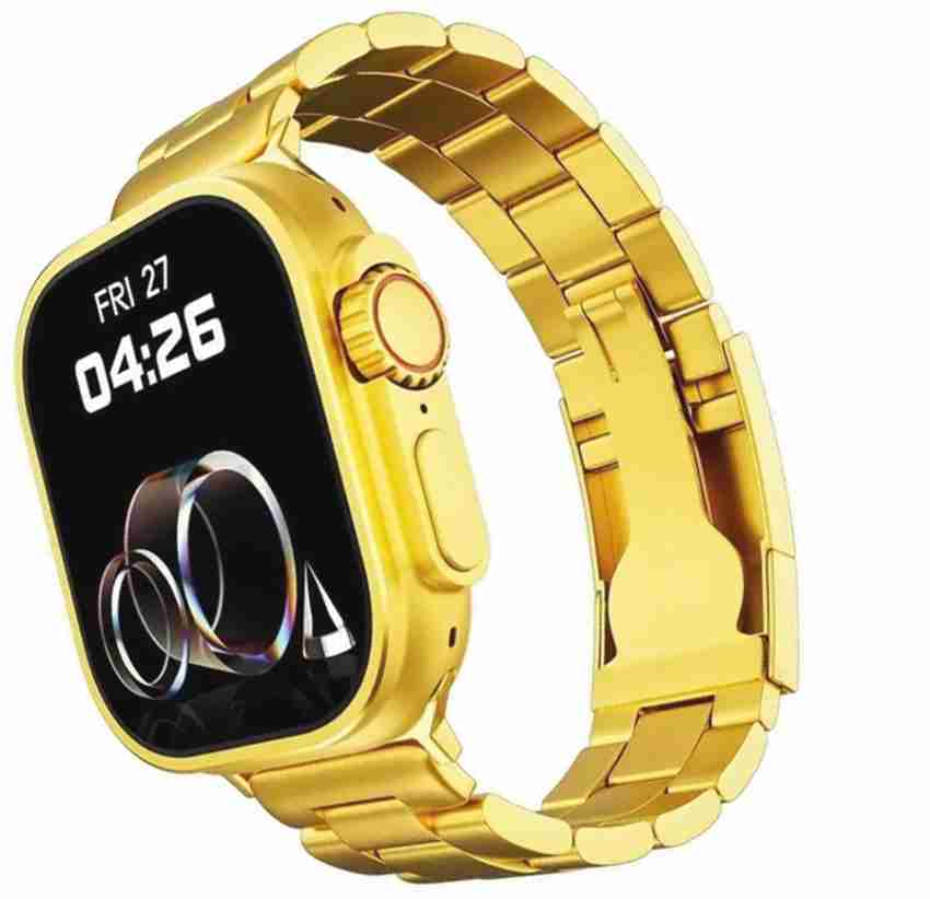 Gold Rectangular Hk8 Pro M. Dual Strap- Ultra Smartwatch Series-8, For  Daily, 0.2 at Rs 3499/piece in Ahmedabad