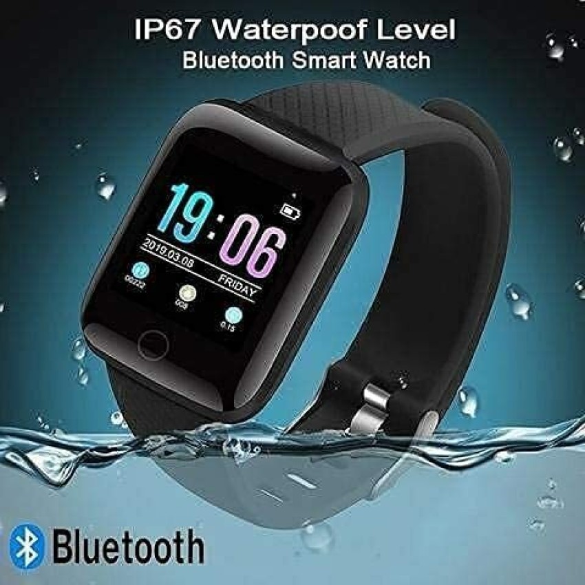 GPQ STORE ID16Plus Bluetooth Fitness Smart Watch for Men Women and