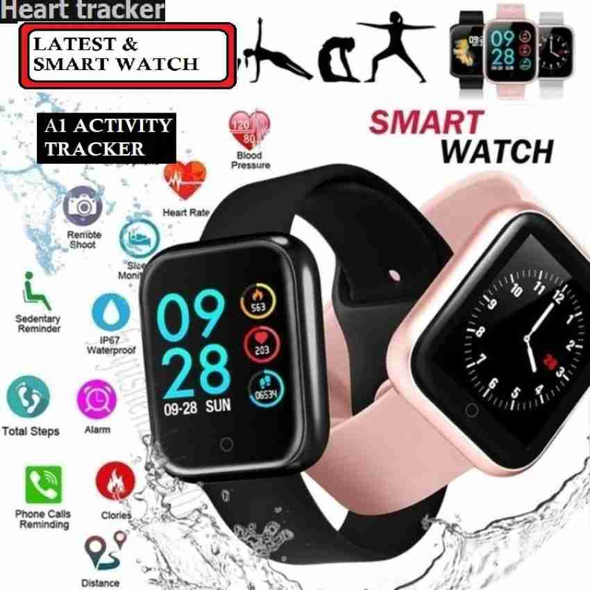 YKARN OP2695_D20 LATEST HEART RATE STEP COUNT SMART WATCH BLACK(PACK OF 1)  Smartwatch Price in India - Buy YKARN OP2695_D20 LATEST HEART RATE STEP  COUNT SMART WATCH BLACK(PACK OF 1) Smartwatch online