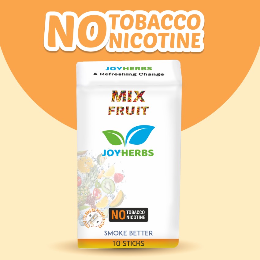 JOYHERBS Herbal Smoke Cigarettes Tobacco & Nicotine Free Mint & Frutta  Flavour Pack Of 40 Smoking Cessations Price in India - Buy JOYHERBS Herbal  Smoke Cigarettes Tobacco & Nicotine Free Mint 