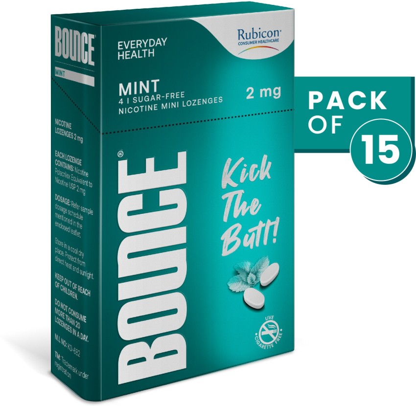 BOUNCE Nicotine Mini Lozenge 2 Mg, Cherry flavour Sugar Free