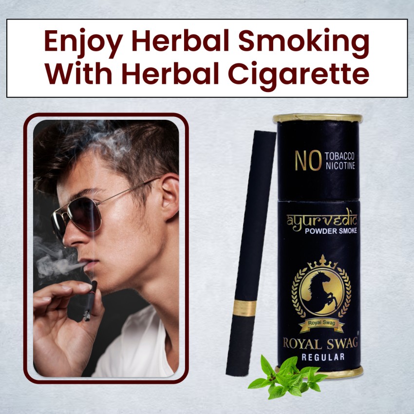 ROYAL SWAG Ayurvedic Herbal Cigarette Tobacco Nicotine Free