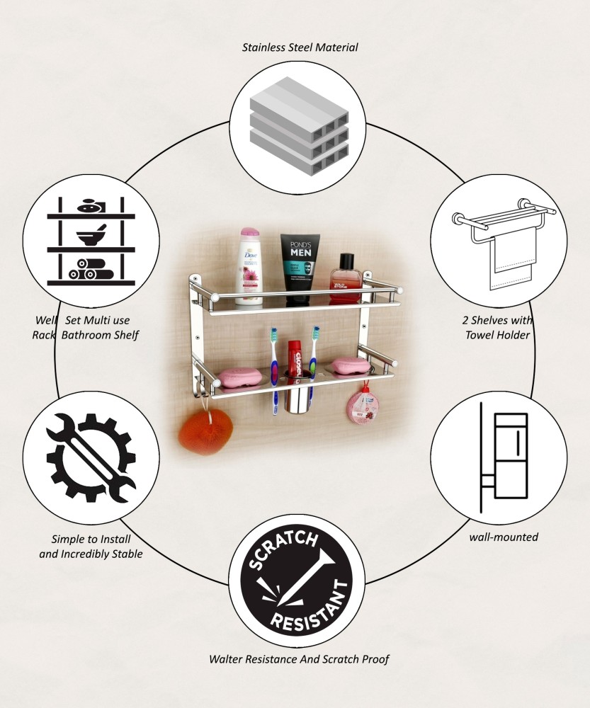 Well Set bathroom soap dish Tumbler Holder&Paste-Brush Stand Rack multi  purposes Price in India - Buy Well Set bathroom soap dish Tumbler  Holder&Paste-Brush Stand Rack multi purposes online at