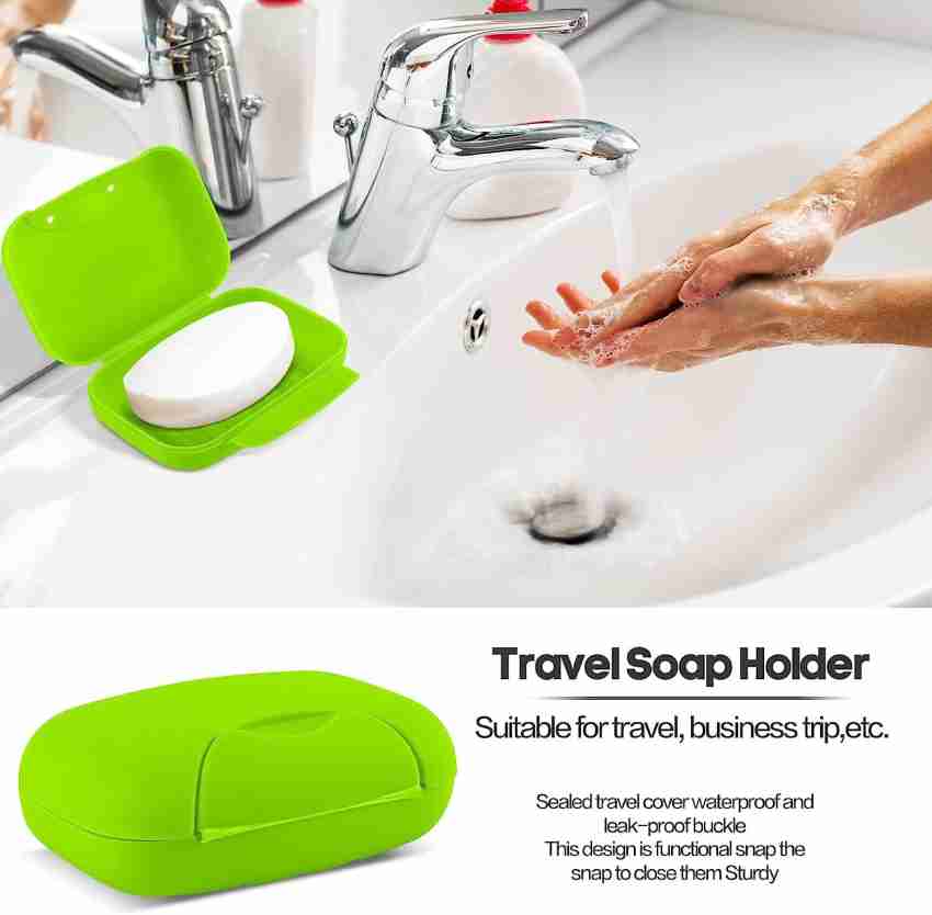 Outdoor Soap Dispensing Dish Brush with Storage Case