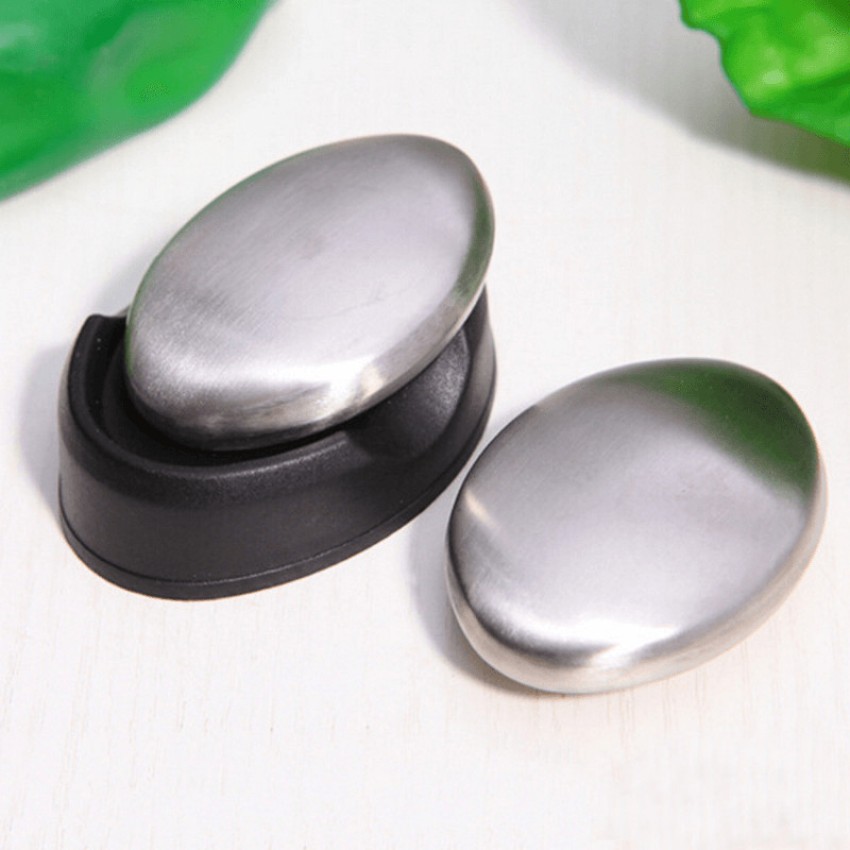 1PC Garlic Soap Bar Stainless Steel Soap Bar Stainless Odor