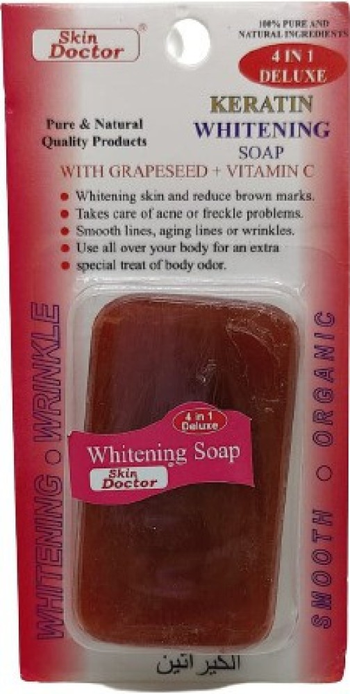 SKIN DOCTOR 4 IN 1KERATIN WHITENING SOAP WITH GRAPESEED