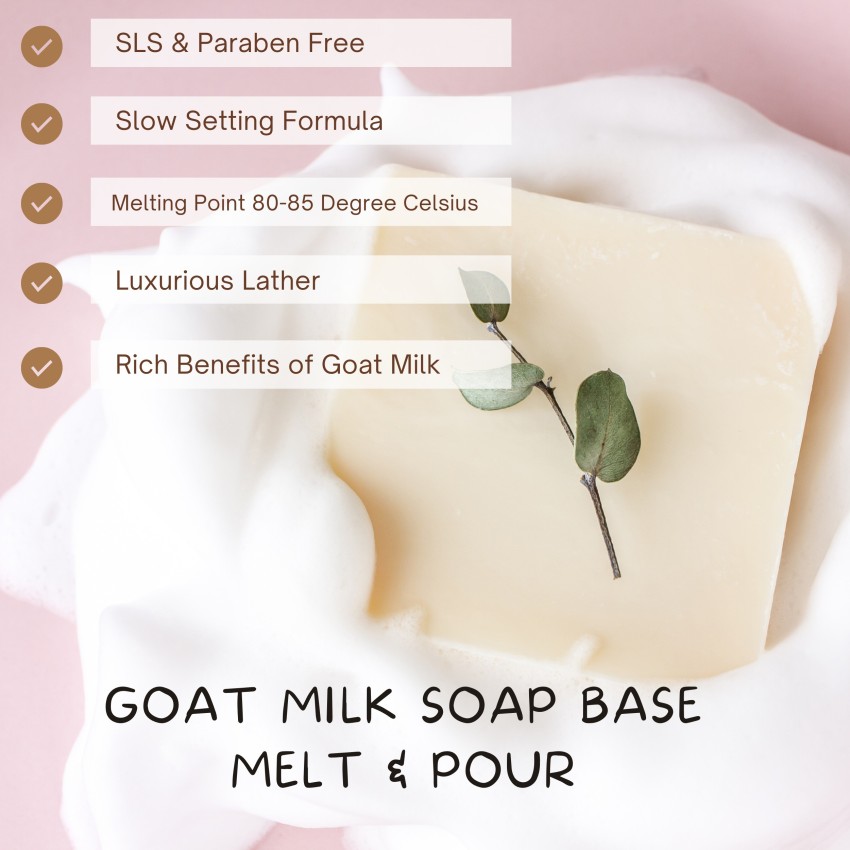 Bodhichitta Paraben ,Sulphate Free Goat Milk Melt and pour Soap Base 1 kg -  Price in India, Buy Bodhichitta Paraben ,Sulphate Free Goat Milk Melt and  pour Soap Base 1 kg Online