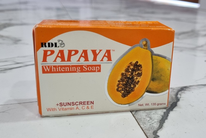 Rdl Papaya whitening soap with vitamins A C E Price in India