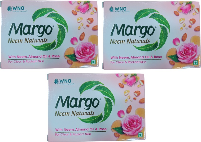 Margo Almond Oil Rose 100g pack of 3 Price in India Buy Margo