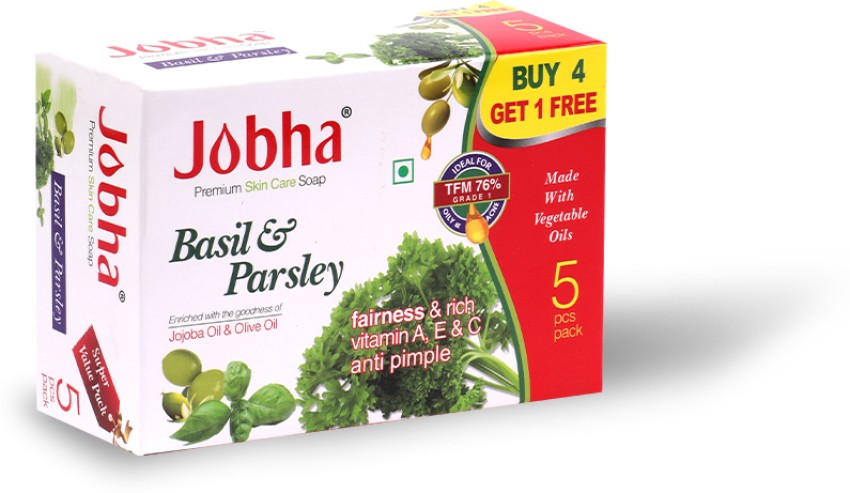 JOBHA Basil Parsley Soap with Jojoba oil and Olive Oil 375g