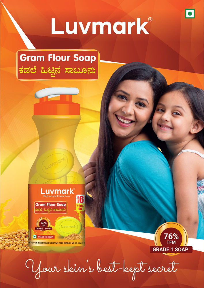 Gram top flour soap