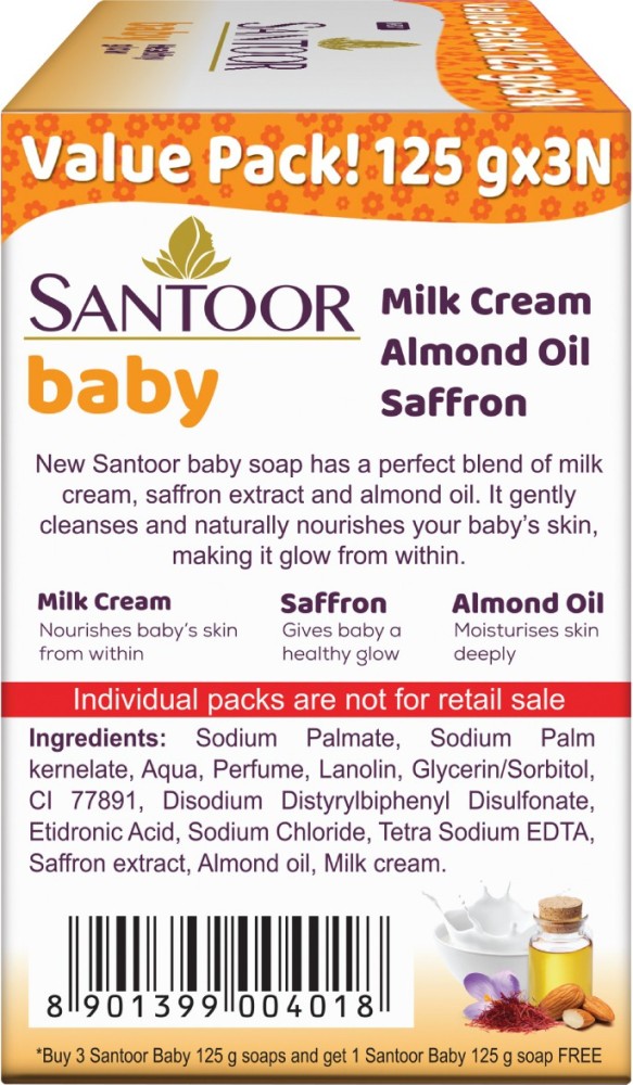 Santoor baby soap sales cost