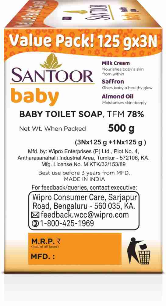 Santoor sales soap baby