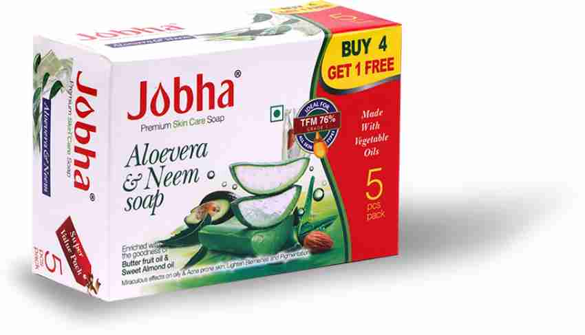 JOBHA Aloevera Neem Soap 375g Price in India Buy JOBHA